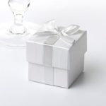 favour Box with Silver Ribbon