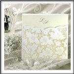 Wedding Invitations Lace & Pearl