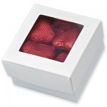 White Square Box Favour with Window